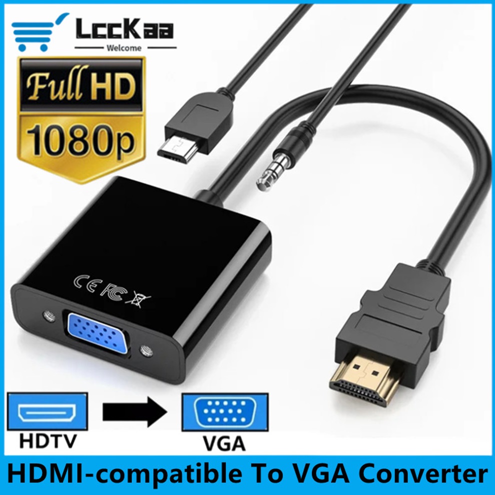 Hdmi Vga Adapter - Cavo convertitore HDMI-compatibile con VGA HD