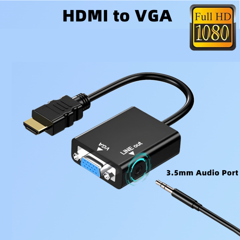 Hdmi Vga Adapter - Compatibile con HDMI a VGA Con