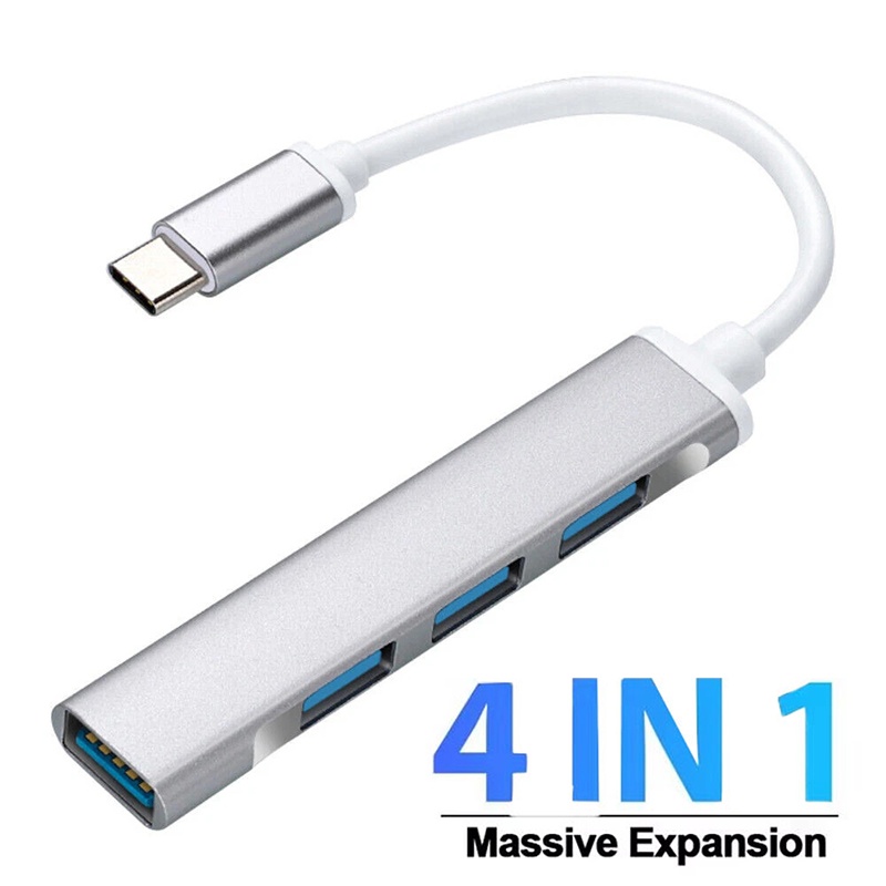 Laptop Accessories And Gadgets - Hub Extender 4-in-1 Tipo-C, Hub USB
