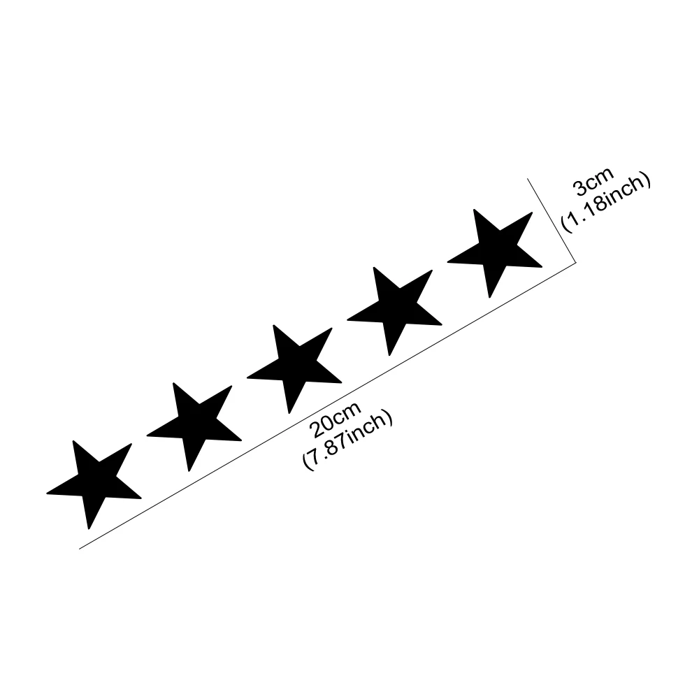 20x3 cm 5 Star Wanted Adesivi  - Laptop Accessories Ideas recensione e prezzo