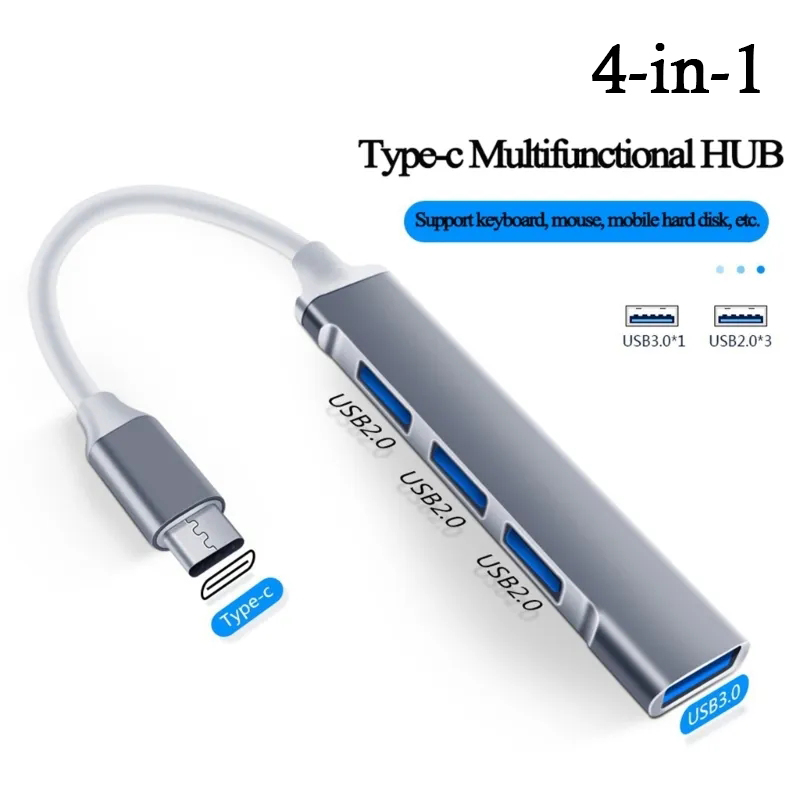 HUB USB C 4 in 1 3.0 Tipo C 3. - Laptop Accessories And Gadgets recensione e prezzo
