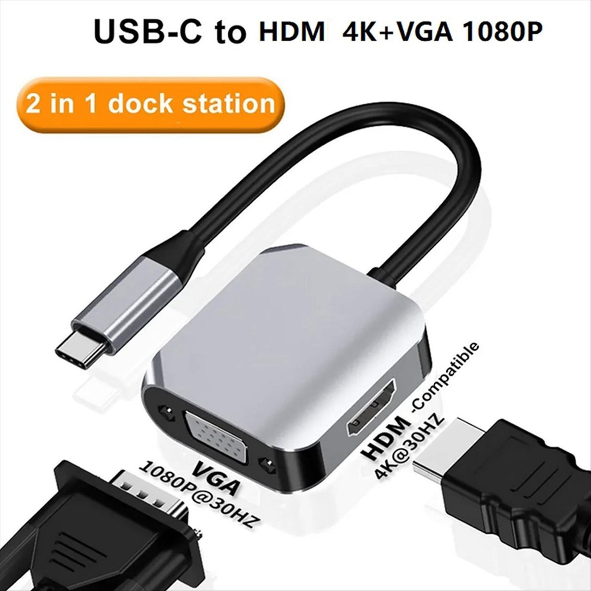 * Docking station USB C A14E,  - Hdmi Vga Adapter recensione e prezzo