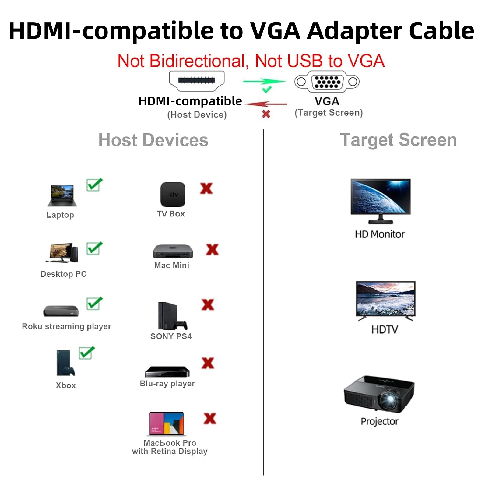 Convertitore Video 1.8M 1080P  - Hdmi Vga Adapter recensione e prezzo